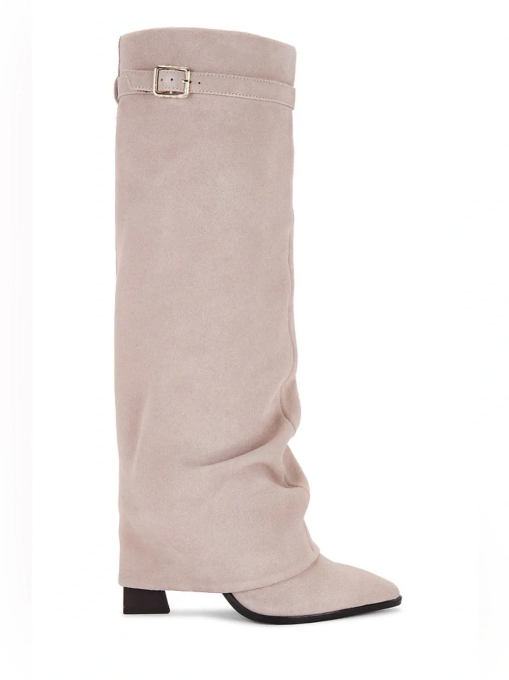 NWT Free People Felicity Foldover Boot in Dust Bunny Sz 9.5